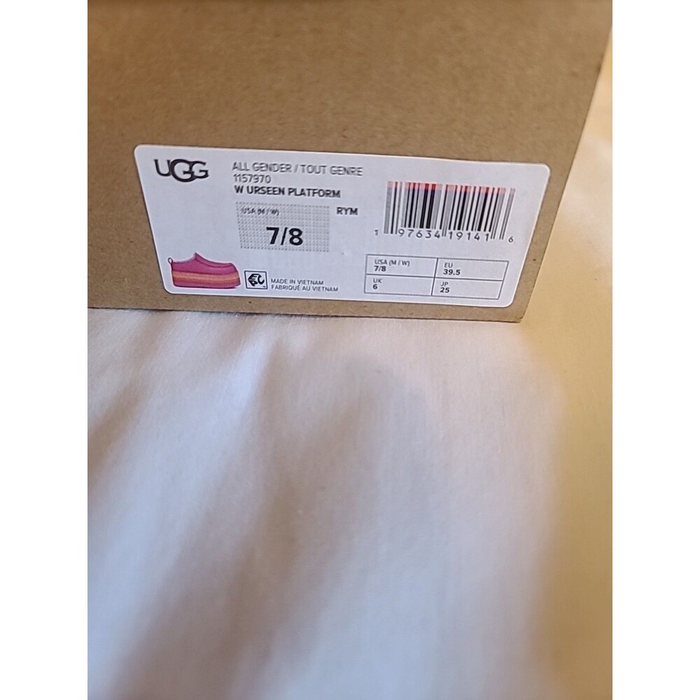 NWT UGG URSEEN PLATFORM ALL GENDER SLIPPERS SHOES US MEN 7/ WOMENS 8 - Picture 2 of 8